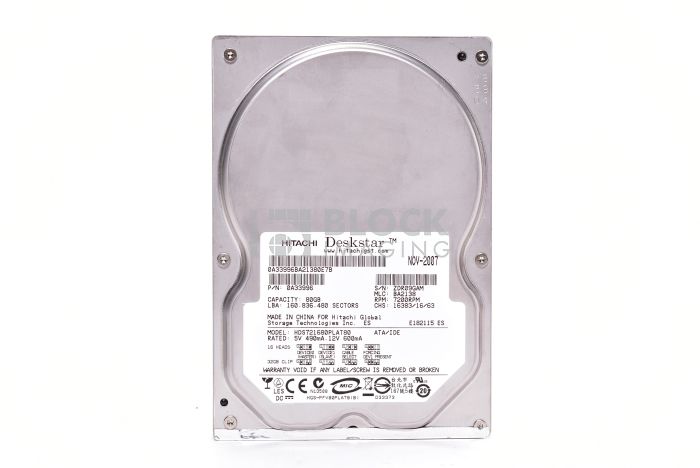 HDS721680PLAT80 - Hitachi - Other - 80GB 7200RPM 8MB IDE Hard
